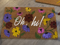 Surprise Song Piano Inspired “Oh, Hi!” Coir Doormat